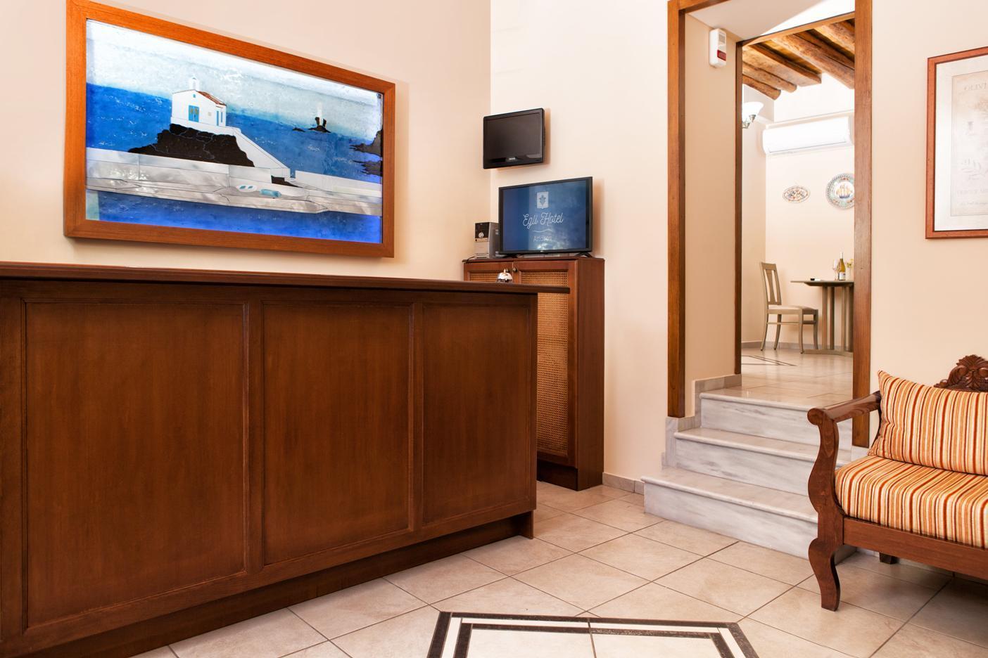 Egli Hotel Ándros Buitenkant foto